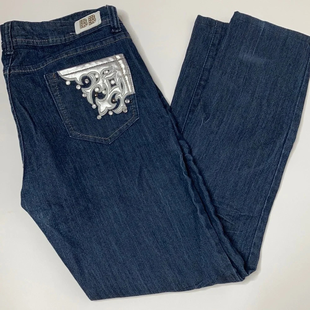 B.B. Jeans Distressed Studded Jeans Sz: 13